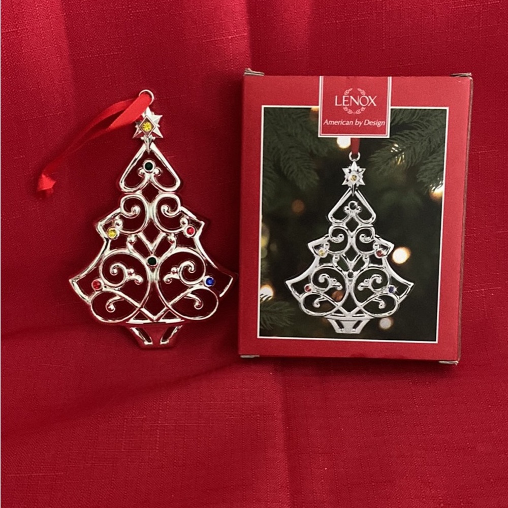 Lenox Sparkle and Scroll Multi Tree Ornament.